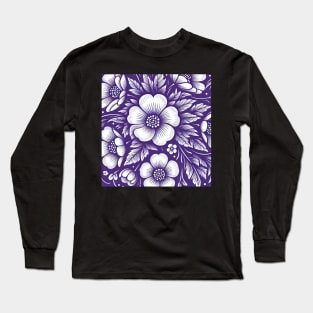 White Flowers Long Sleeve T-Shirt